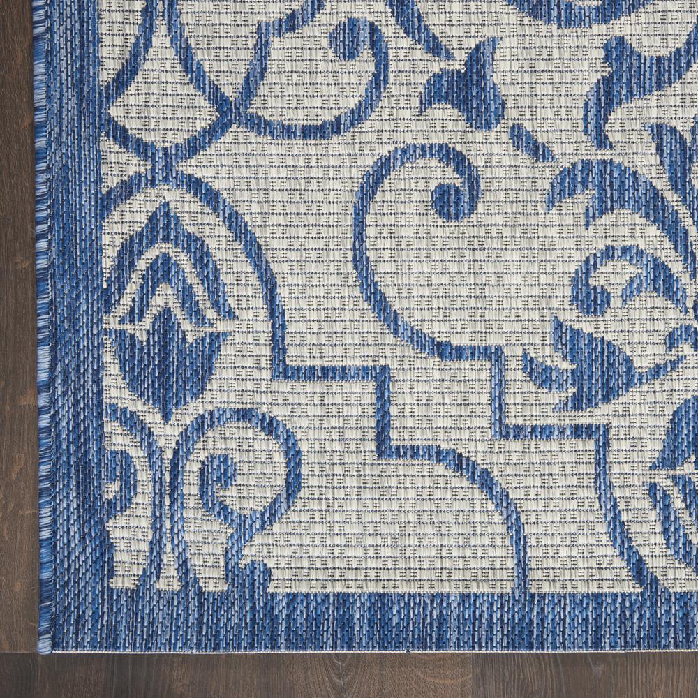 GRD04 Garden Party Ivory Blue Area Rug- 6' x 9'. Picture 4