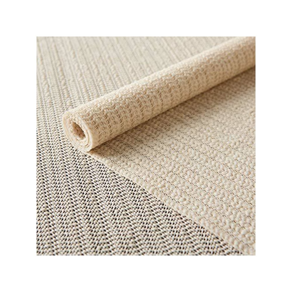 Nourison ShiftLoc Round Rug Pad, 7'6"XROUND, Ivory. Picture 1