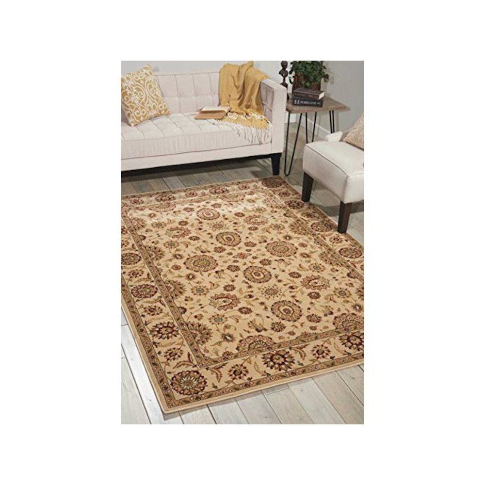 Persian Crown Ivory Area Rug. Picture 1