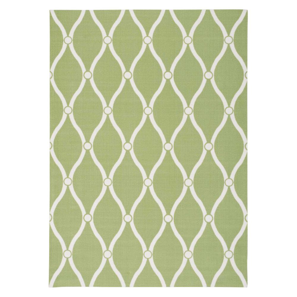 Home & Garden Area Rug, Green, 10' x 13'. Picture 1