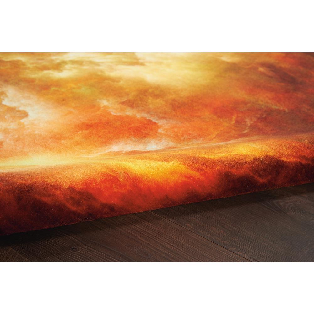 Nourison Le Reve Area Rug, Red/Multicolor, 5'3" x 7'7", LER07. Picture 7
