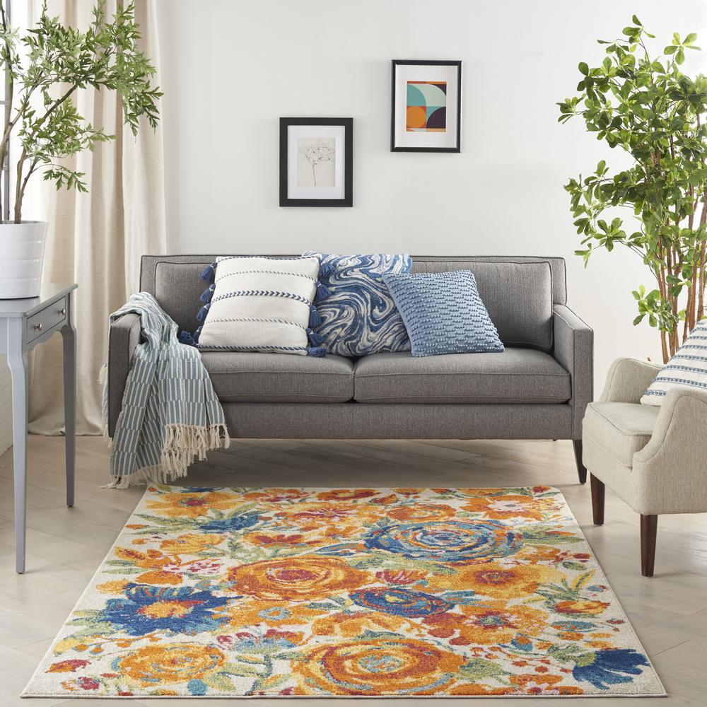 Contemporary Rectangle Area Rug, 4' x 6'. Picture 10
