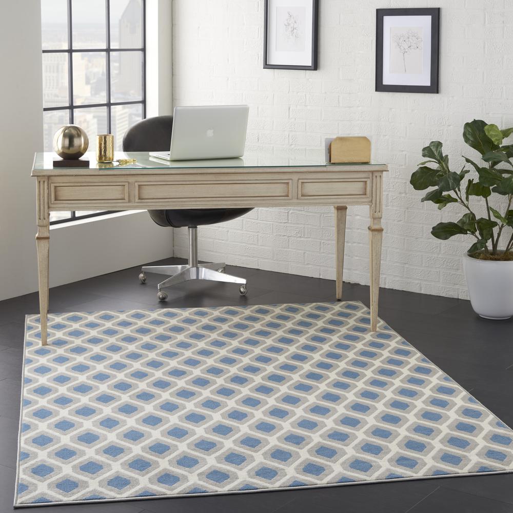 Grafix Area Rug, Blue, 5'3" x 7'3". Picture 9