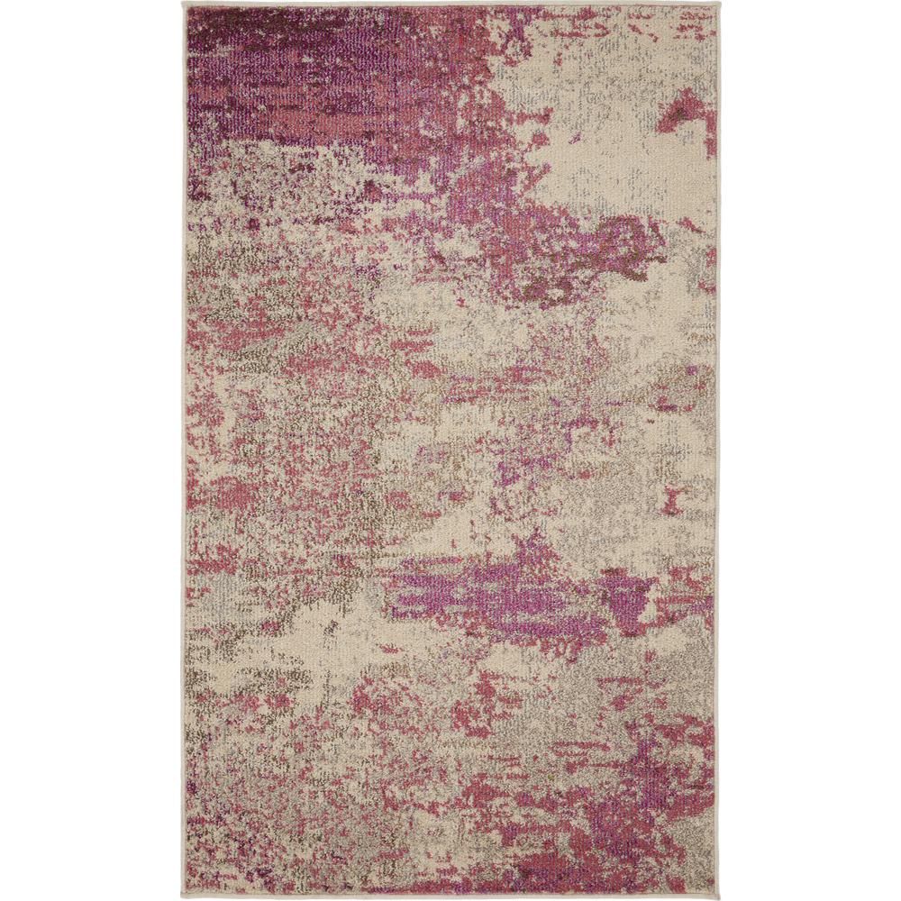 CES02 Celestial Ivory/Pink Area Rug- 3' x  5'. Picture 1
