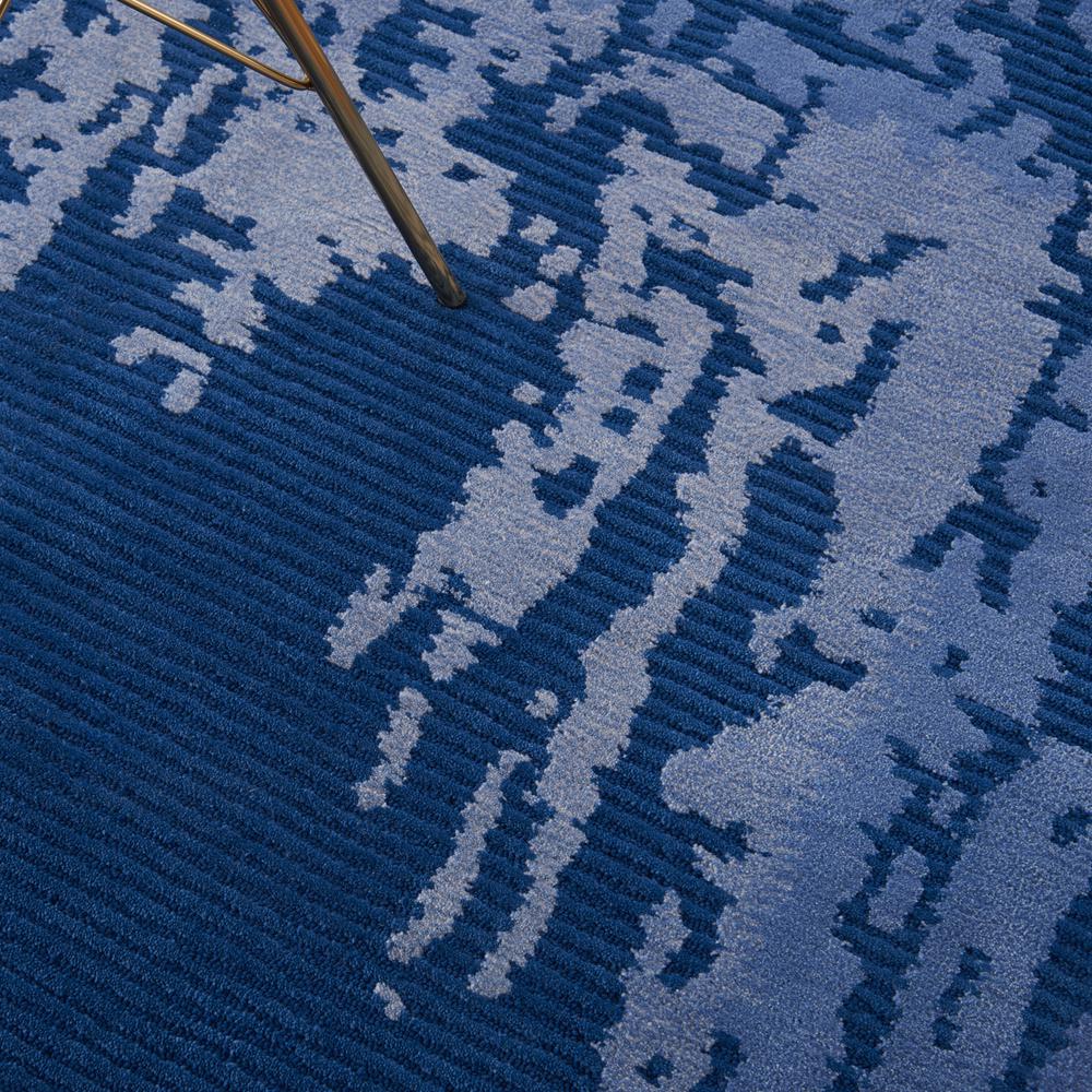 Symmetry Area Rug, Navy Blue, 5'3" X 7'9". Picture 8