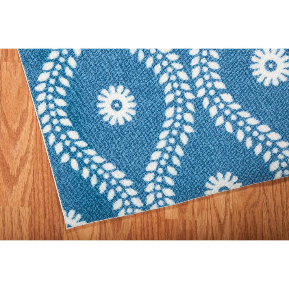 Home & Garden Area Rug, Navy, 4'4" x 6'3". Picture 3