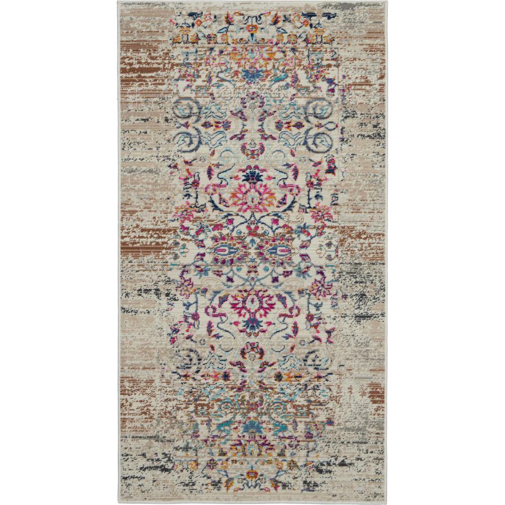 Vintage Rectangle Area Rug, 2' x 4'. Picture 1