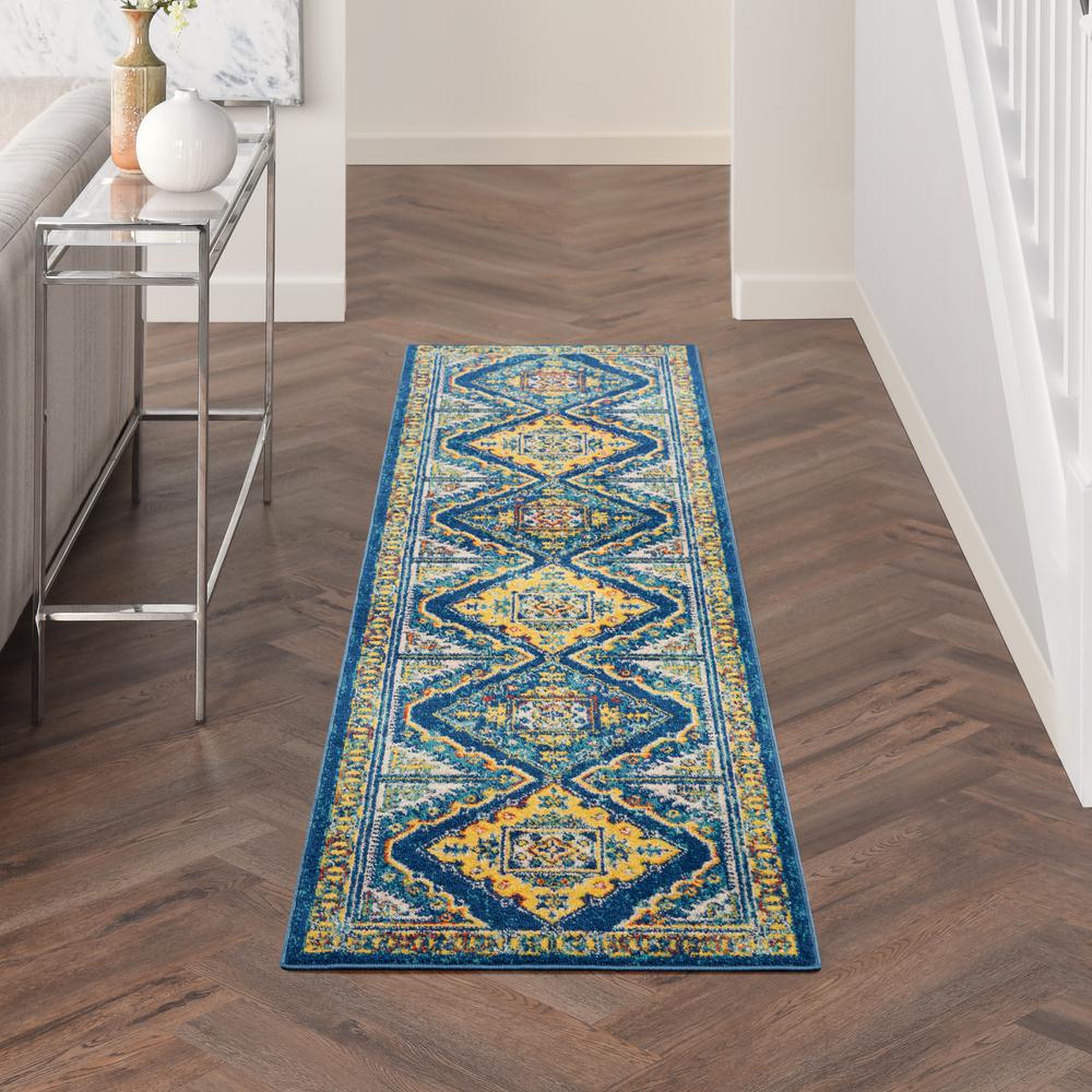 Bohemian Runner Area Rug, 8' Runner. Picture 3