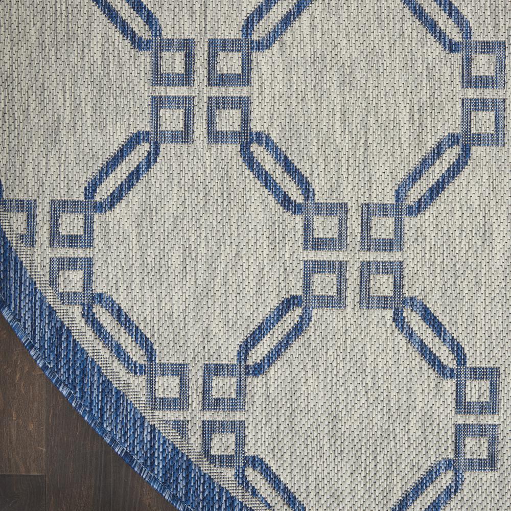 GRD02 Garden Party Ivory Blue Area Rug- 7'10" x round. Picture 4