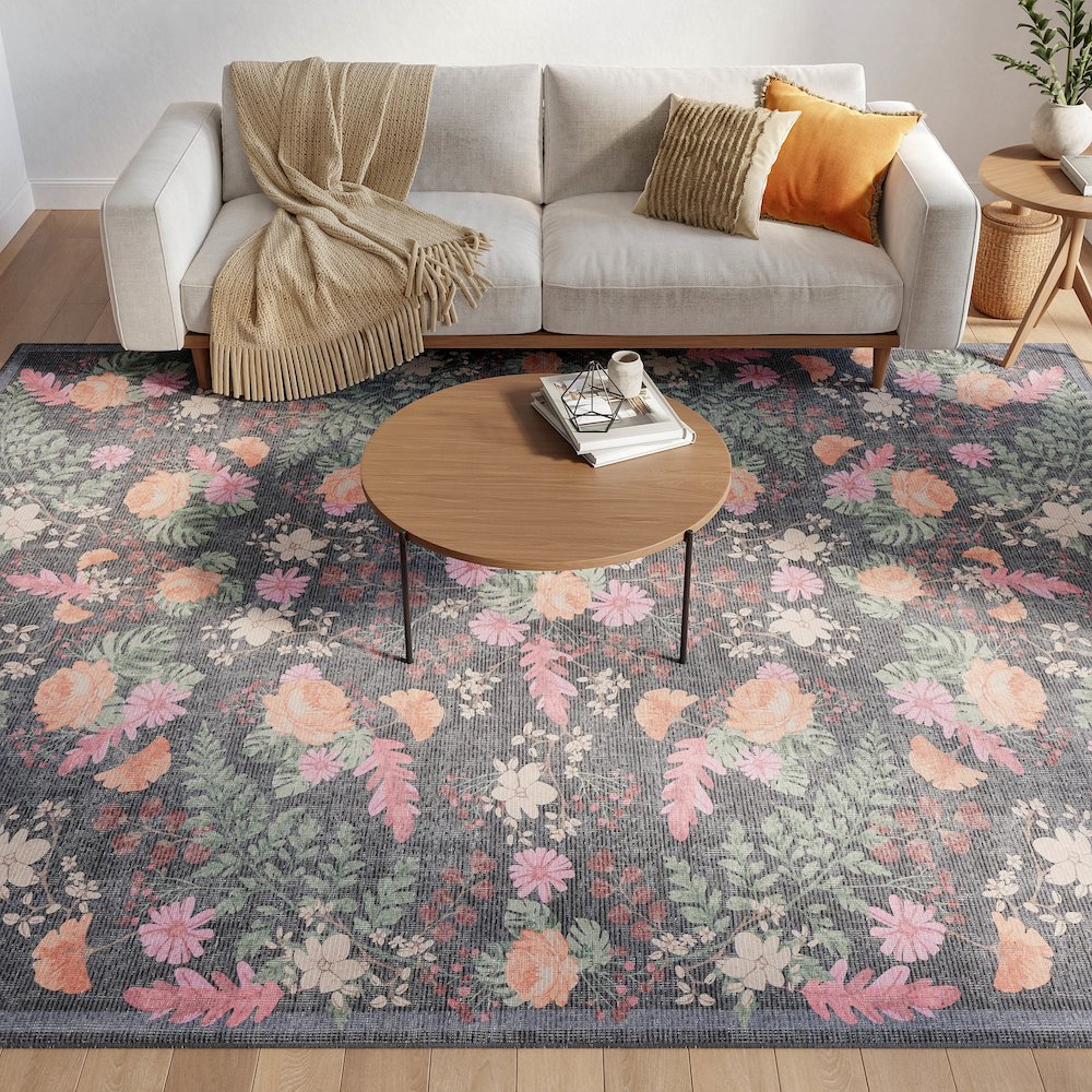 Nourison Home Botanical Washables Area Rug. Picture 9