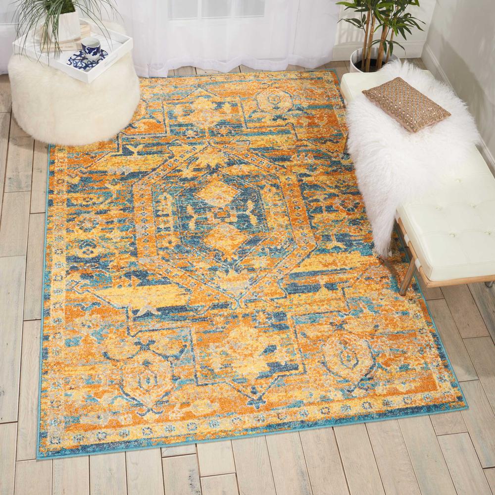 Vintage Rectangle Area Rug, 4' x 6'. Picture 2