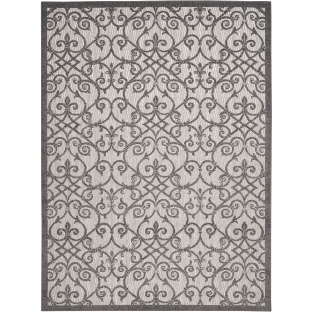 ALH21 Aloha Grey/Charcoal Area Rug- 7'10" x 10'6". Picture 1