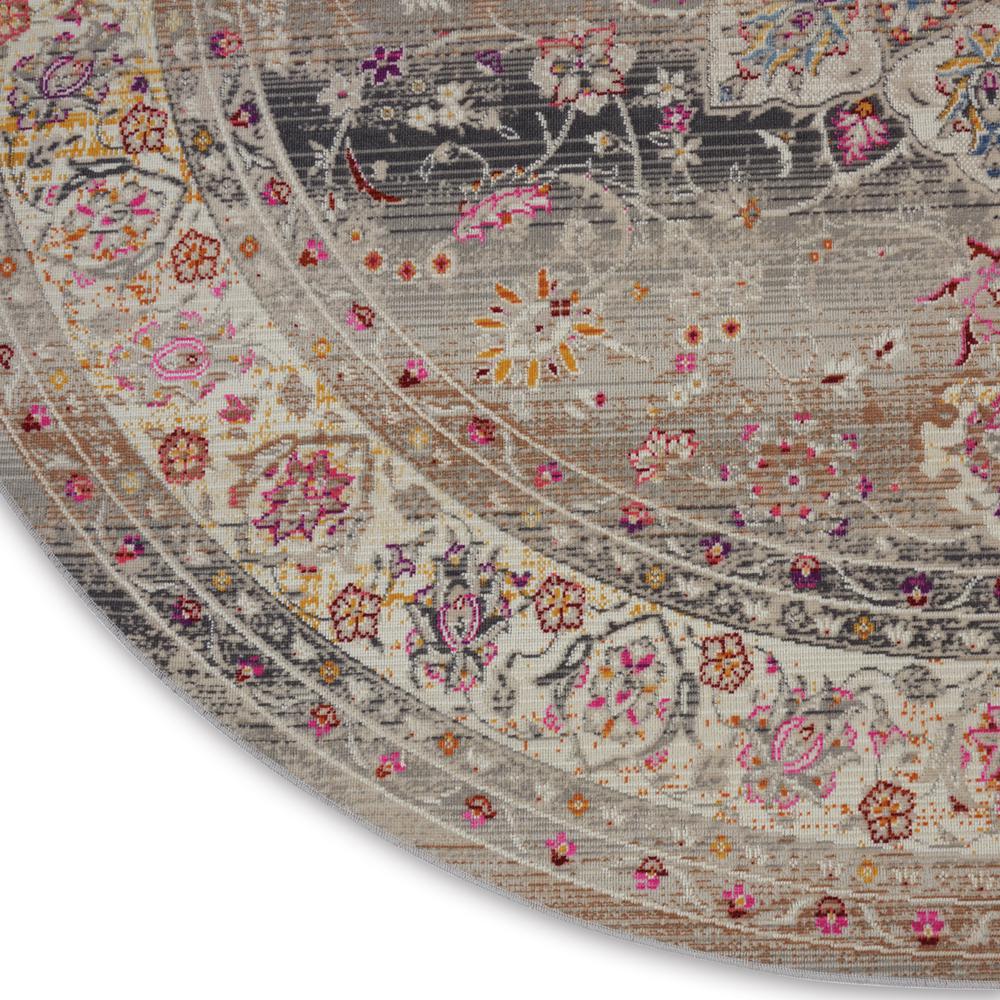 Vintage Round Area Rug, 6' x Round. Picture 5