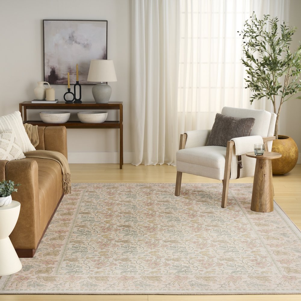 Nourison Home Botanical Washables Area Rug. Picture 9