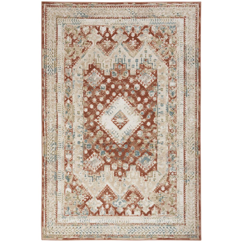 Vintage Rectangle Area Rug, 4' x 6'. Picture 1