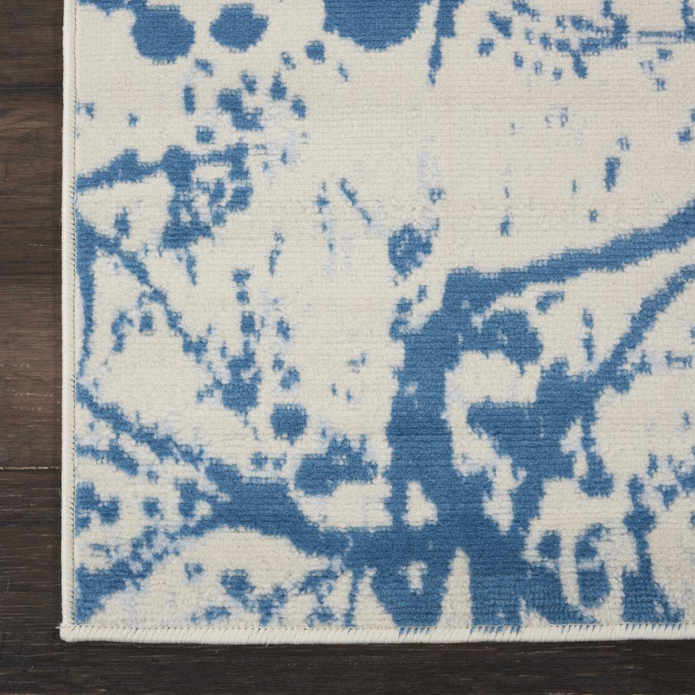 Jubilant Area Rug, Ivory/Blue, 2' x 4'. Picture 4