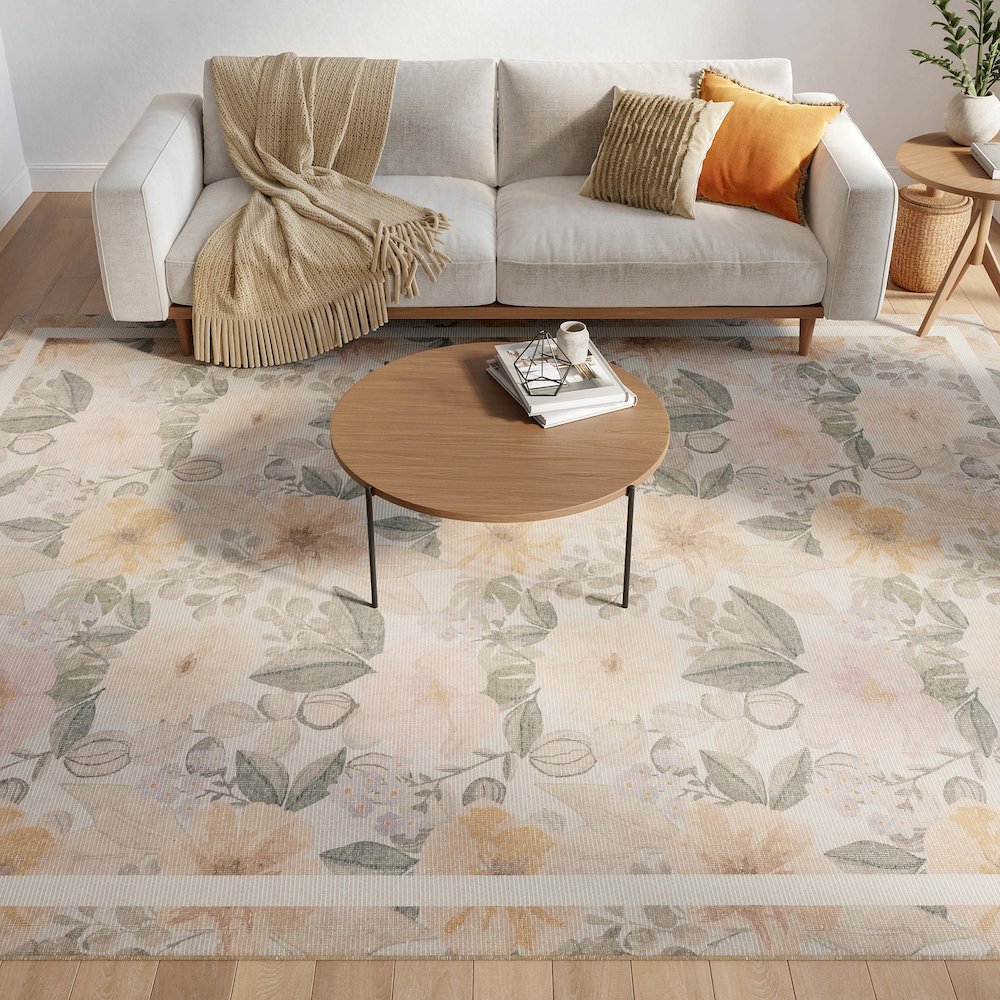 Nourison Home Botanical Washables Area Rug. Picture 9