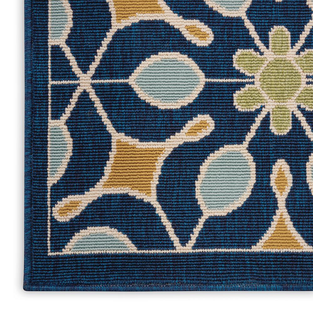 Caribbean Area Rug, Navy, 5'3" x SQUARE. Picture 5