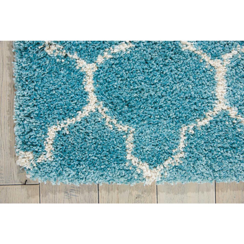 Amore Area Rug, Aqua, 2'2" x 10'. Picture 3