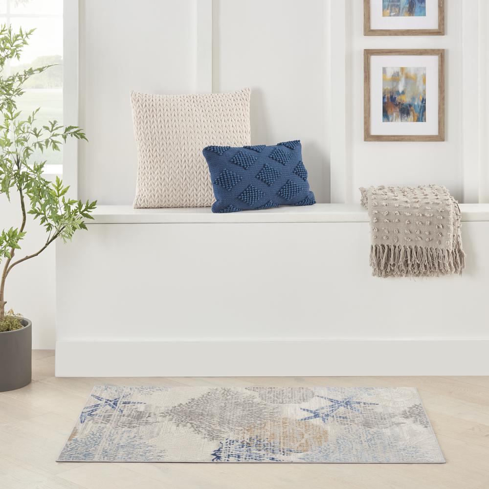 Coastal, Nautical & Beach Rectangle Area Rug, 2' x 3'. Picture 2