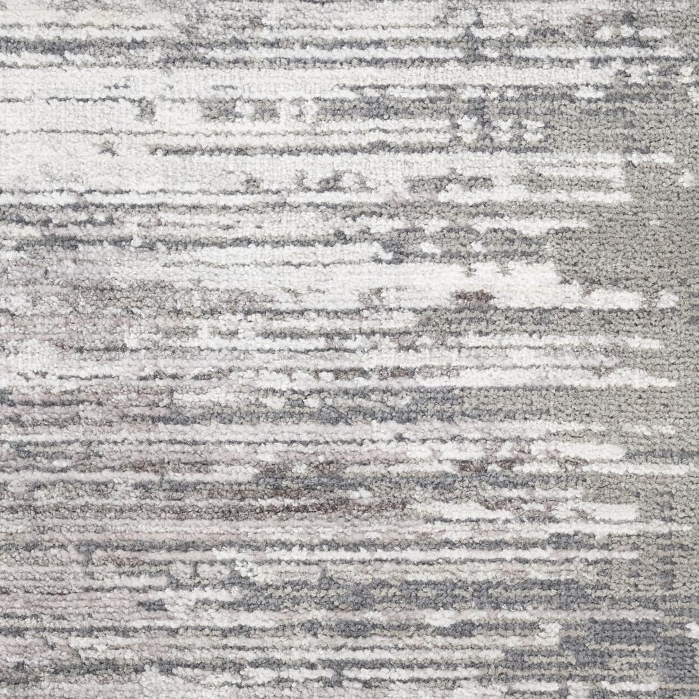 Nourison Abstract Hues Area Rug, Grey White 8' x 10'. Picture 6