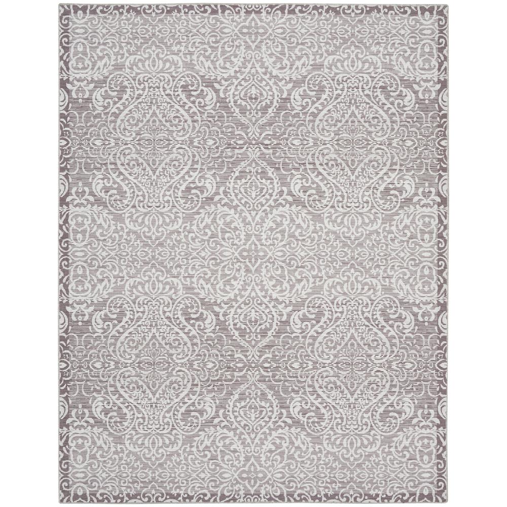 Waverly Washables Collection 7'10 x 9'10 Stone Area Rug. Picture 1