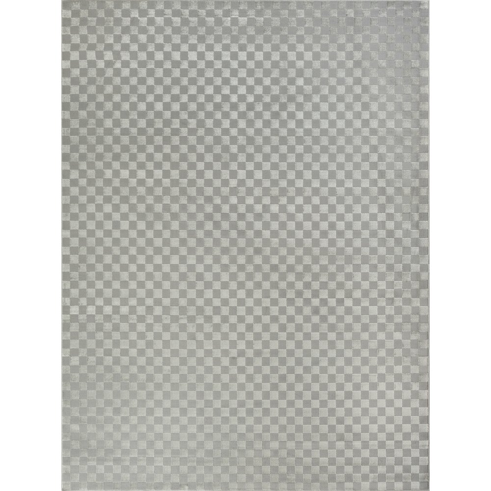Serenity Home 7'10" x 9'10" Grey Modern Indoor Rug. Picture 1