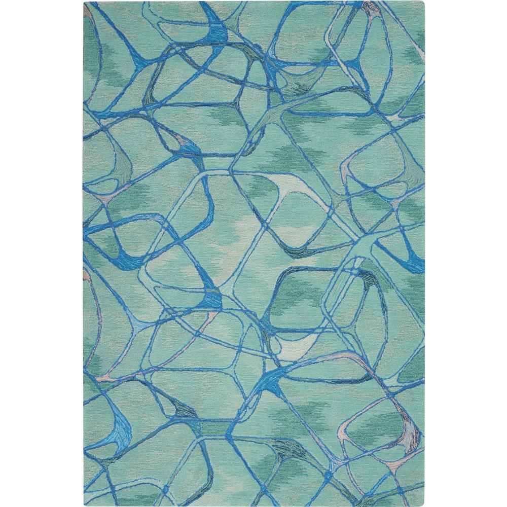 Modern Rectangle Area Rug, 4' x 6'. Picture 1