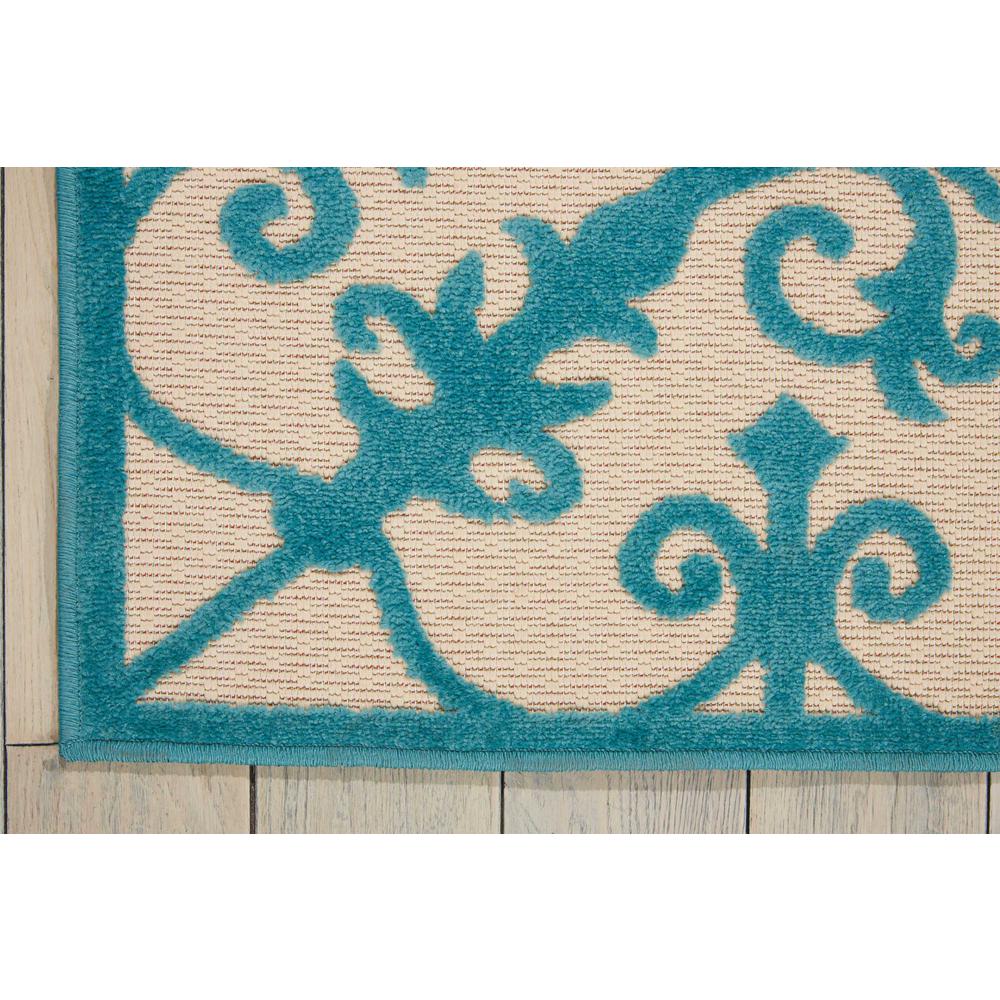 Aloha Area Rug, Aqua, 9'6" x 13'. Picture 3