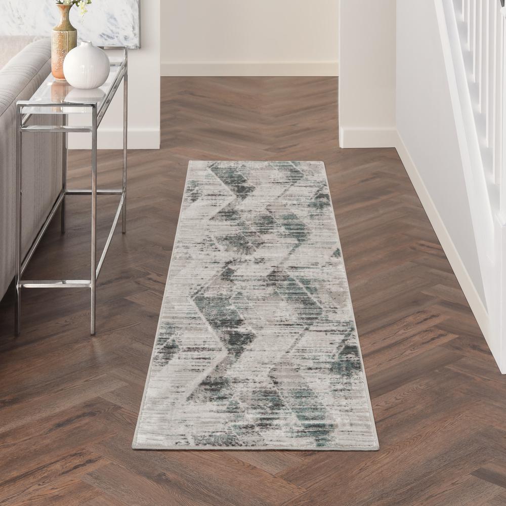Modern Runner Area Rug, 8' Runner. Picture 3