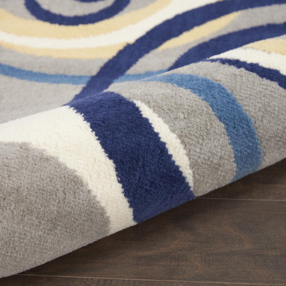 Mid-Century Modern Rectangle Area Rug, 5' x 7'. Picture 8