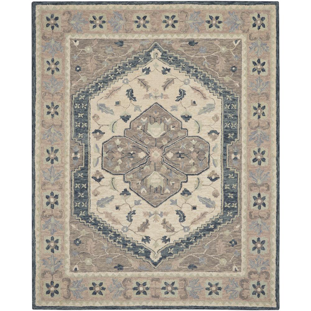 BAH03 Bahari Grey Area Rug- 8' x 10'. Picture 1