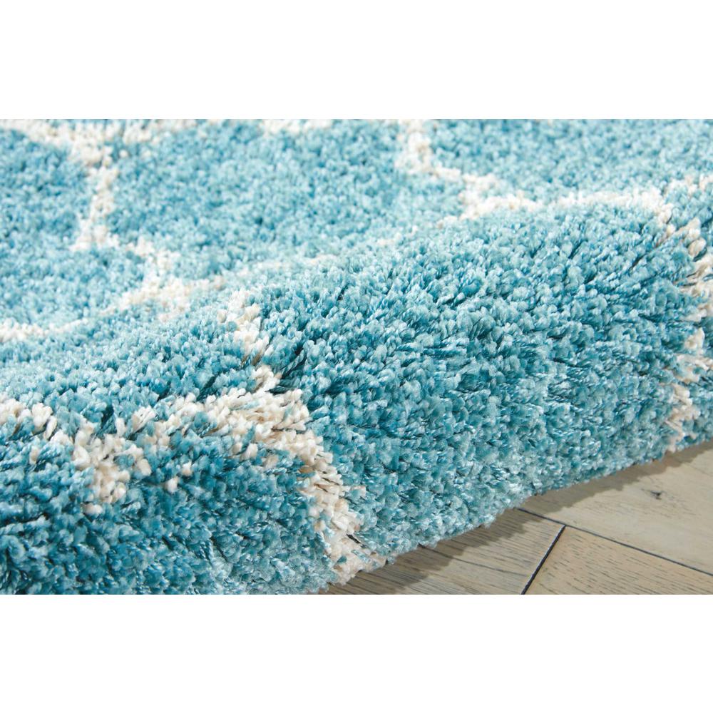 Amore Area Rug, Aqua, 2'2" x 10'. Picture 4