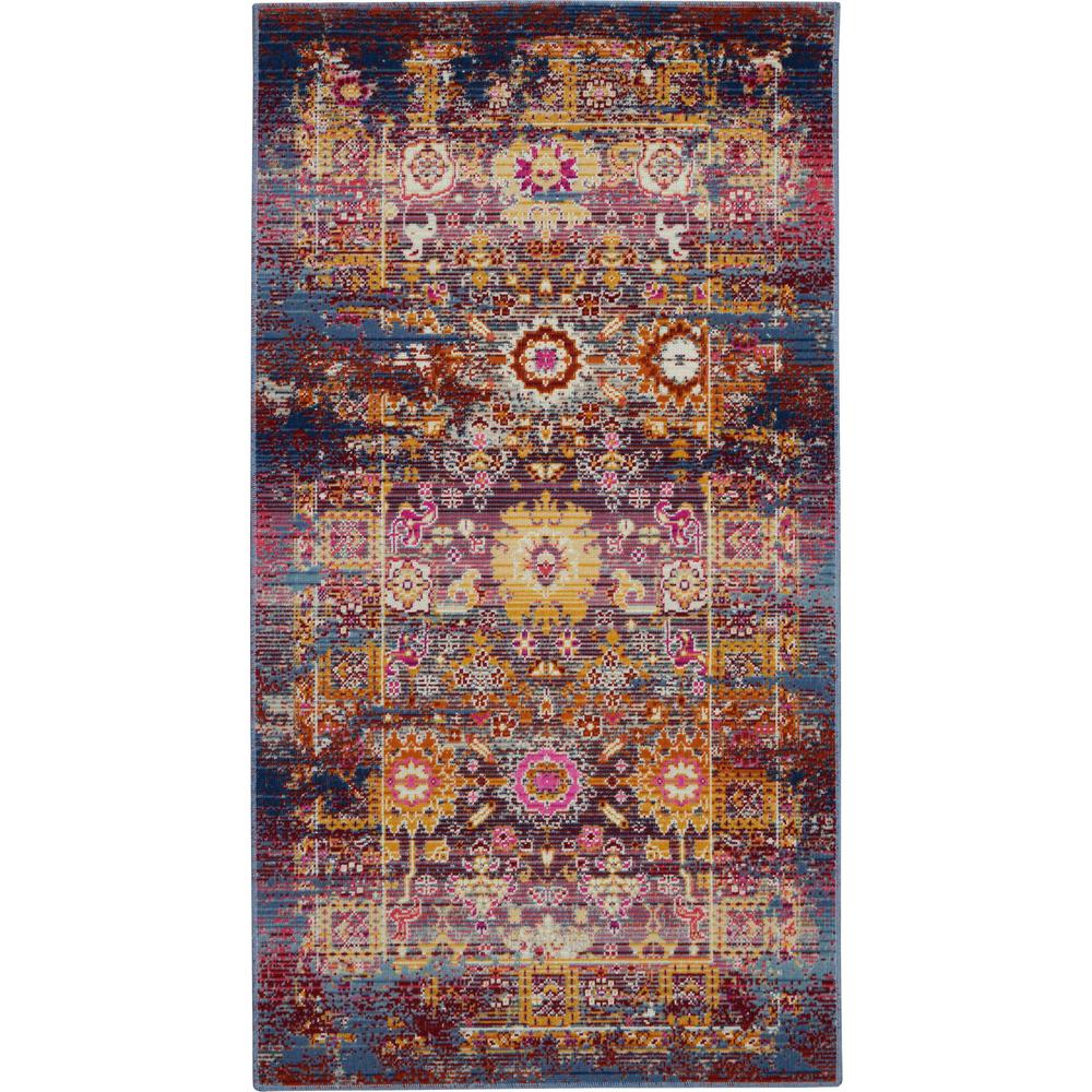 Vintage Rectangle Area Rug, 2' x 4'. Picture 1