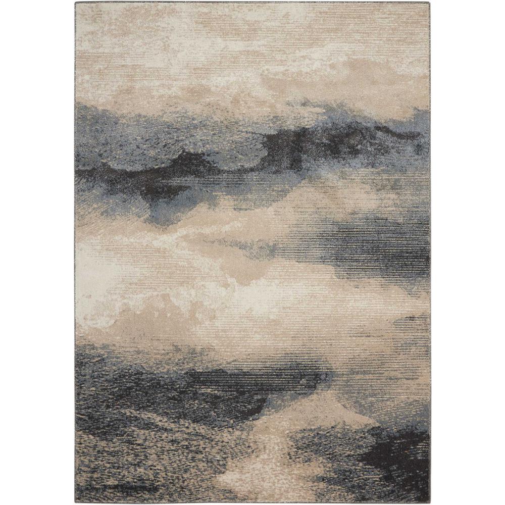 Modern Rectangle Area Rug, 5' x 7'. Picture 1