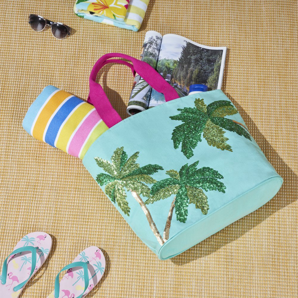 Handbags & Crossbody Sequin Love, Turquoise. Picture 8