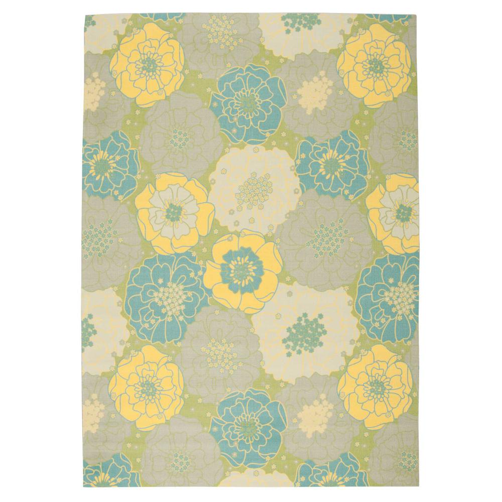 Home & Garden Area Rug, Green, 7'9" x 10'10". Picture 1