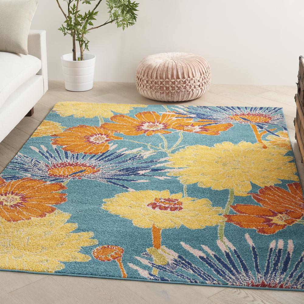 Contemporary Rectangle Area Rug, 5' x 7'. Picture 2