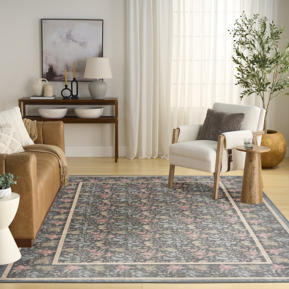 Nourison Home Botanical Washables Area Rug. Picture 9