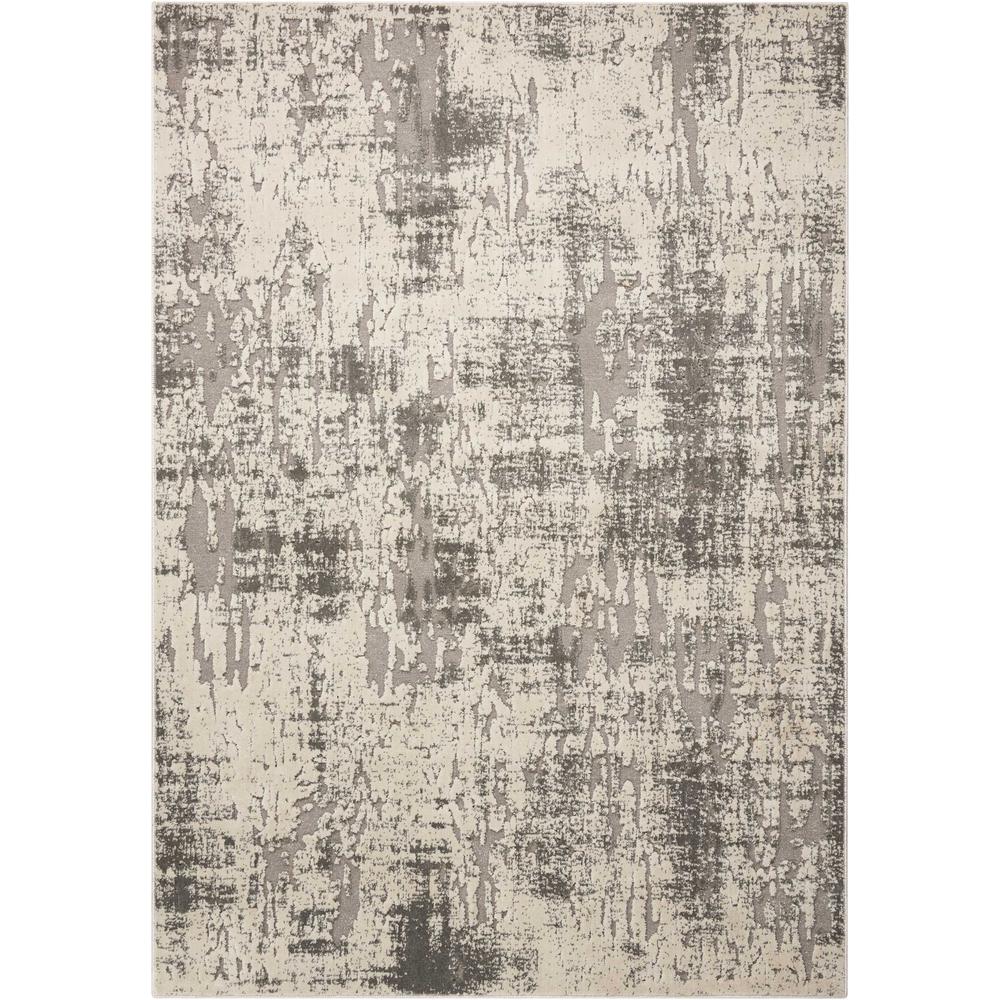 Gleam Area Rug, Ivory/Grey, 5'3" x 7'3". Picture 1