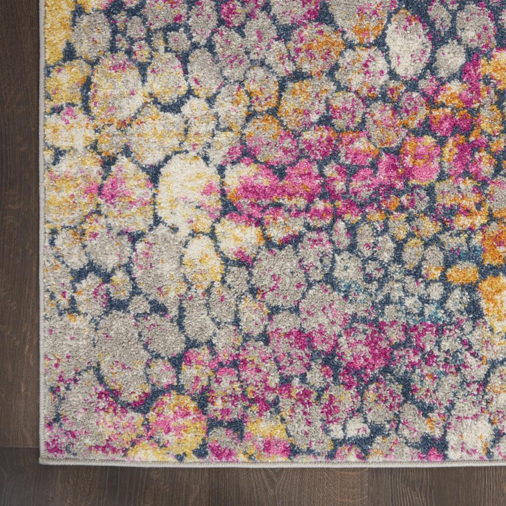 PSN34 Passion Yellow Multi Area Rug- 6'7" x 9'6". Picture 4