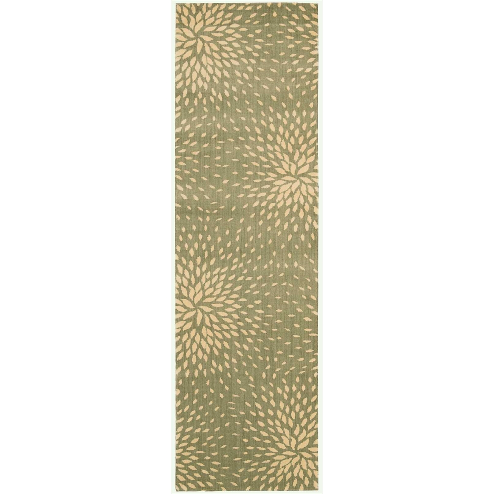 Nourison Capri Light Green Area Rug. Picture 1