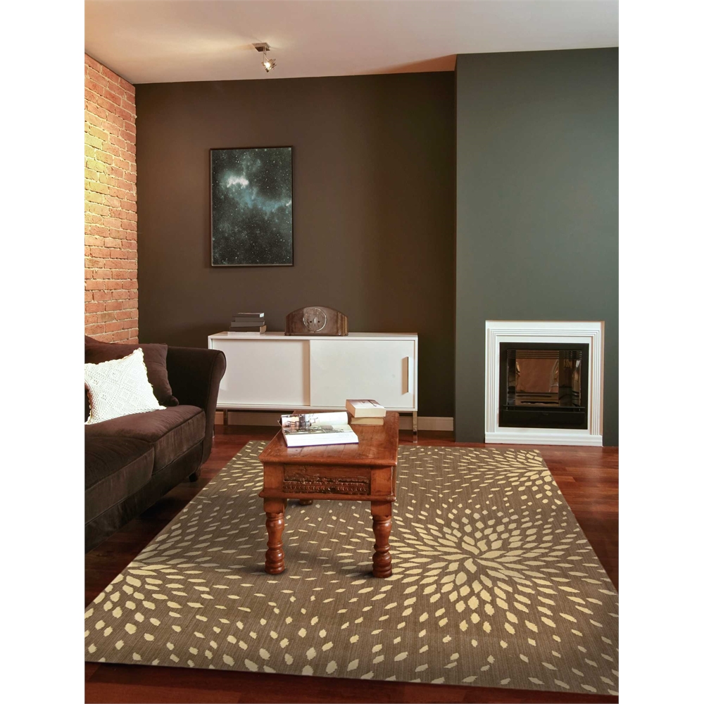 Nourison Capri Mocha Area Rug. Picture 5