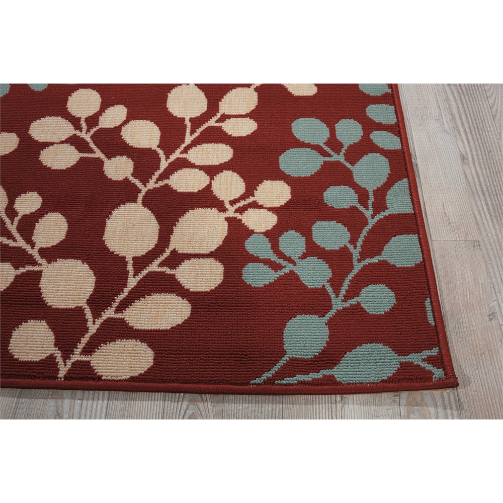 Nourison Caribbean Rust Indoor/Outdoor Area Rug. Picture 1