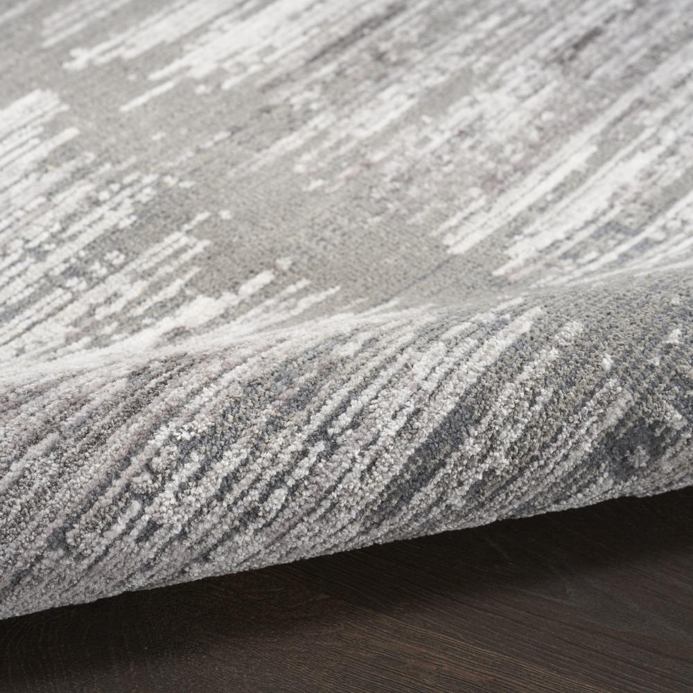 Nourison Abstract Hues Area Rug, Grey White 8' x 10'. Picture 7