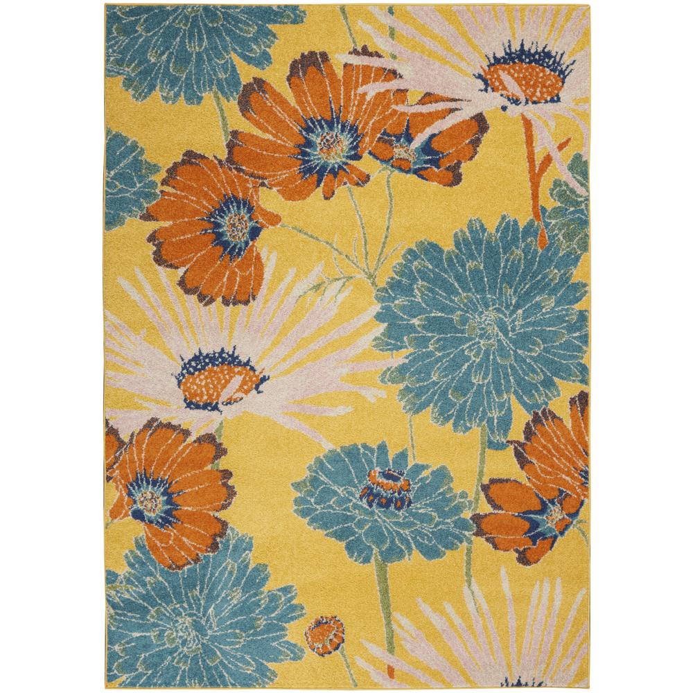 Contemporary Rectangle Area Rug, 4' x 6'. Picture 1