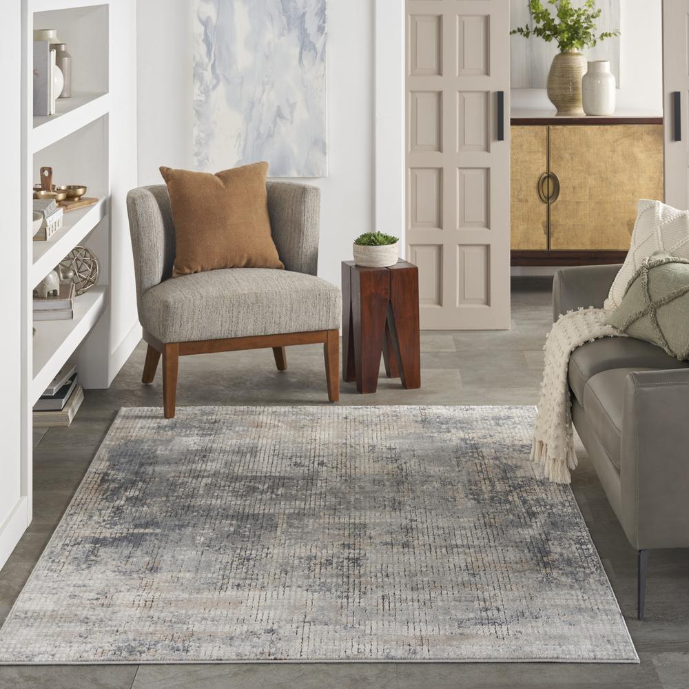 Contemporary Rectangle Area Rug, 5' x 7'. Picture 10