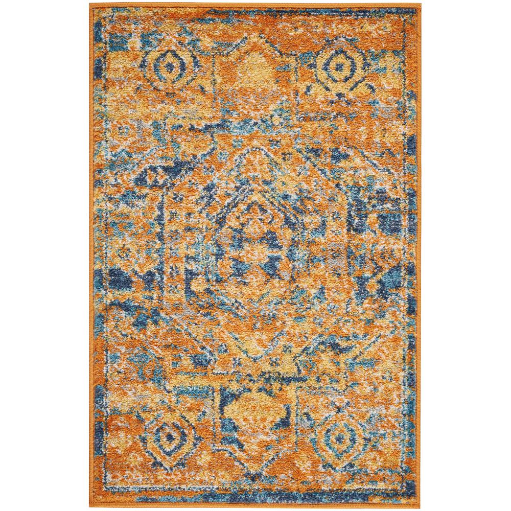 Vintage Rectangle Area Rug, 2' x 3'. Picture 1