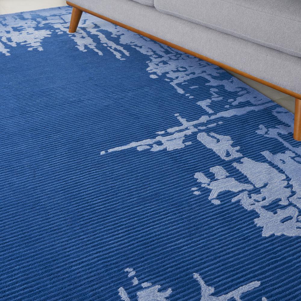 Symmetry Area Rug, Navy Blue, 8'6" X 11'6". Picture 8