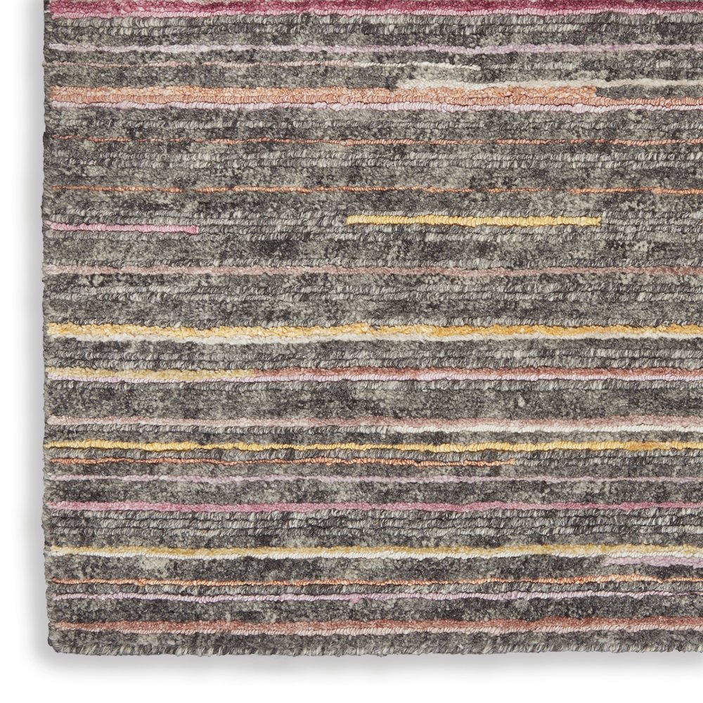 Nourison Plateau Area Rug, Grey/Flame, 7'9" x SQUARE, PAE01. Picture 5